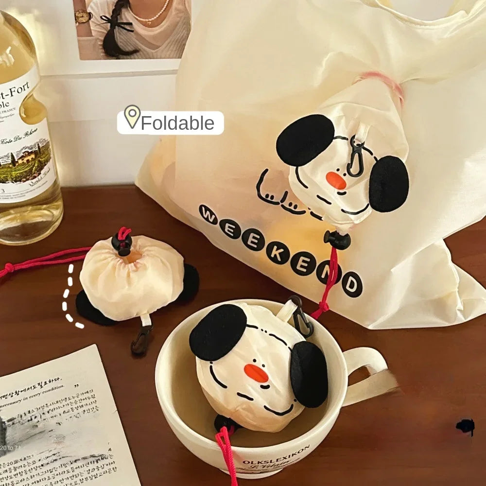 Foldable Cartoon Dog Reusable Shopping Bag