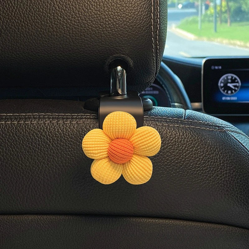 Universal Car Seat Headrest Flower Hook Organizer - 25