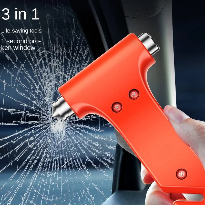 2-in-1 Car Emergency Safety Hammer and Seat Belt Cutter