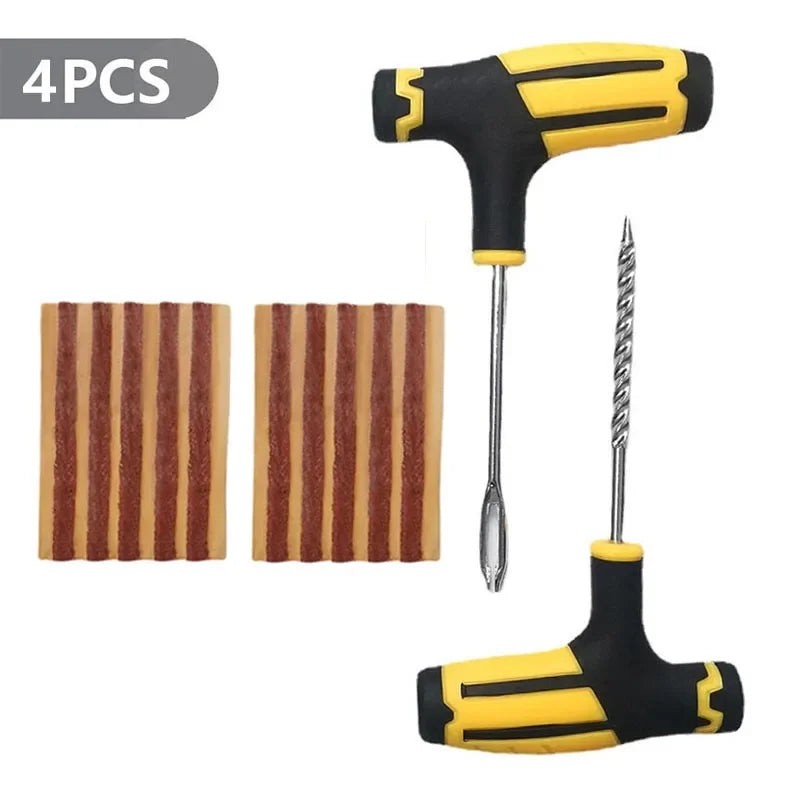 Emergency Tubeless Tire Puncture Repair Kit for Car and Motorcycle - 16