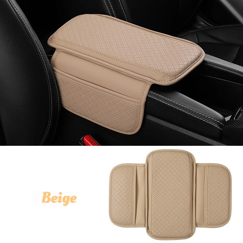 Car Center Console Armrest Cushion with Storage Pocket