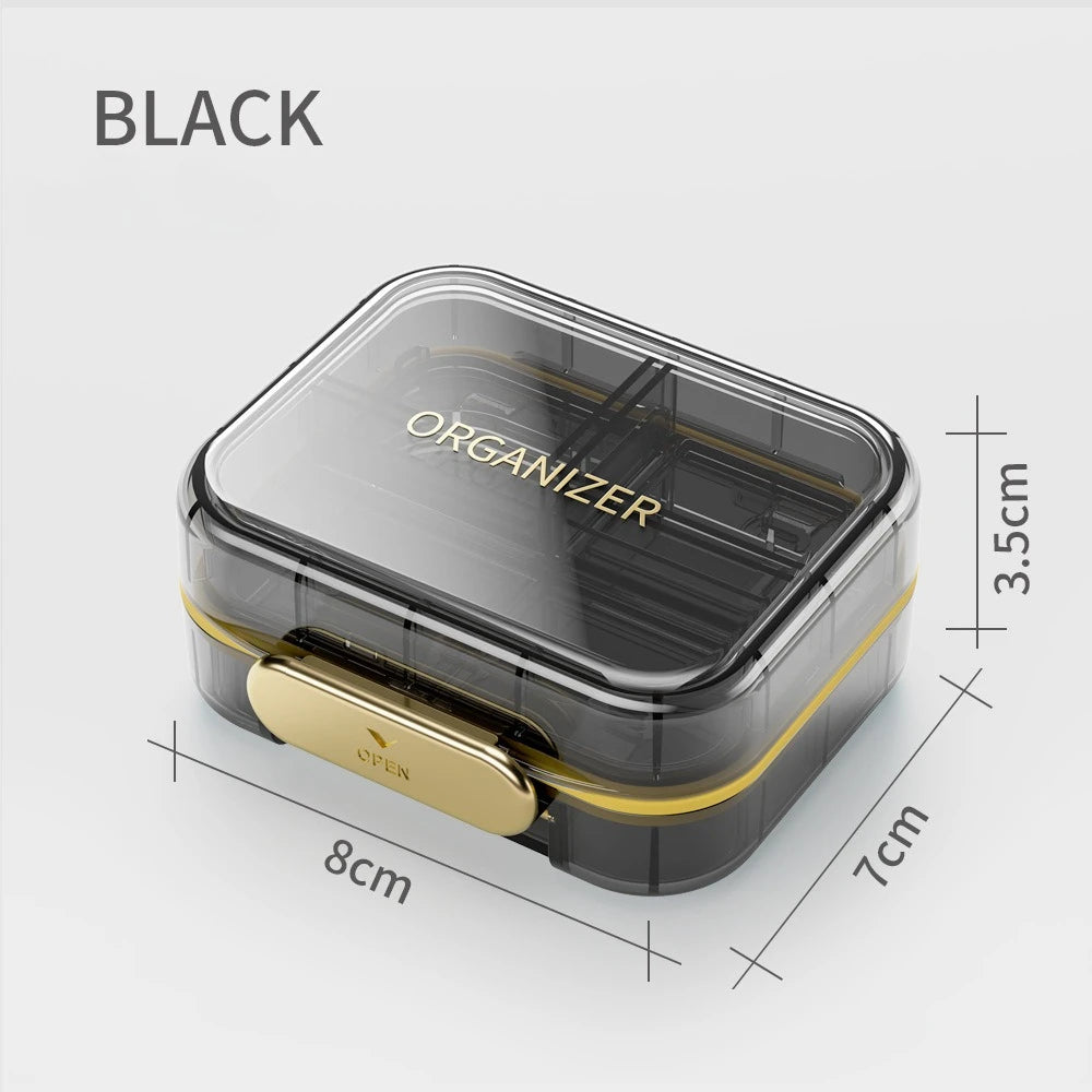 Moisture-Proof 7-Day Portable Travel Pill Organizer - 6
