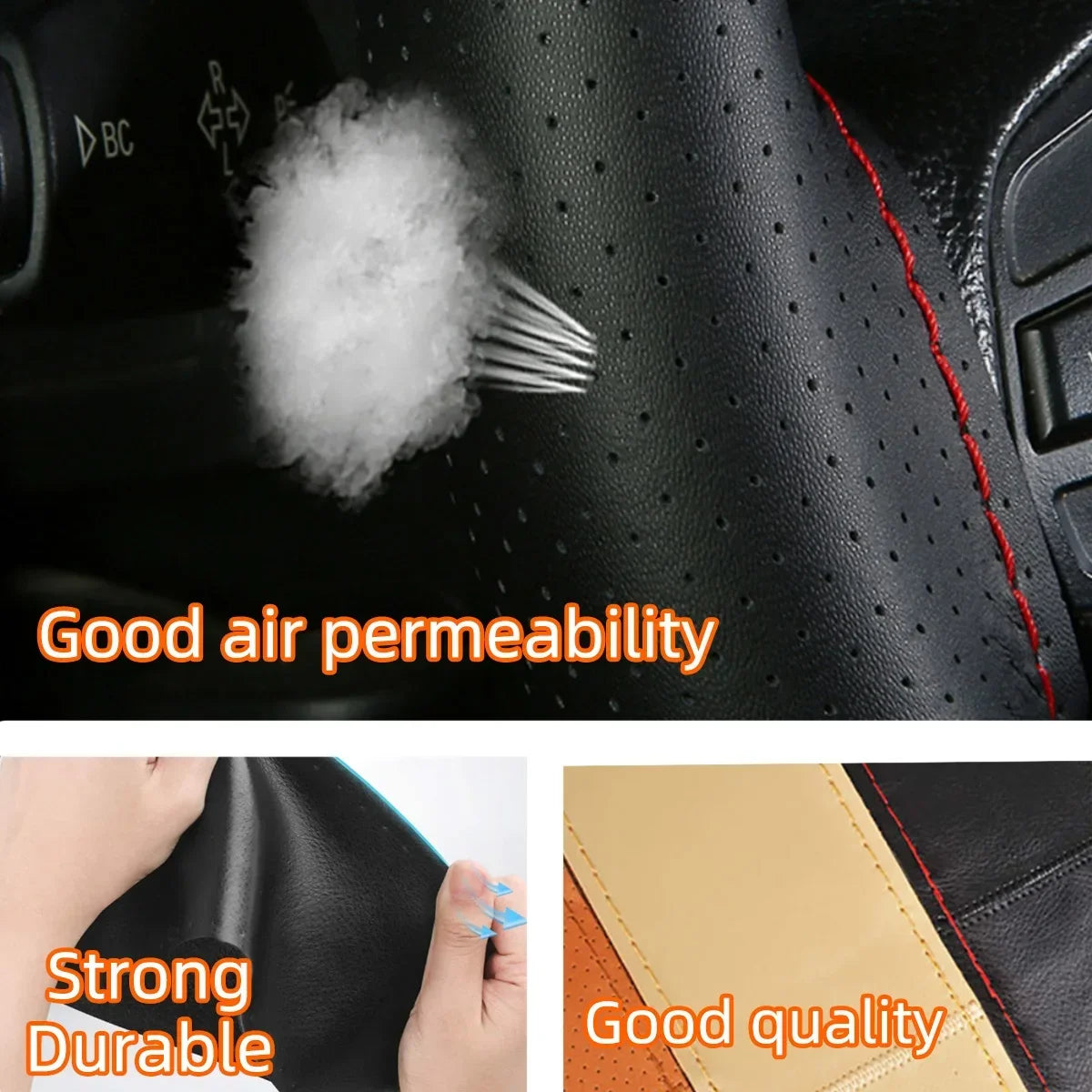 DIY Hand-Stitched Leather Steering Wheel Cover - 3