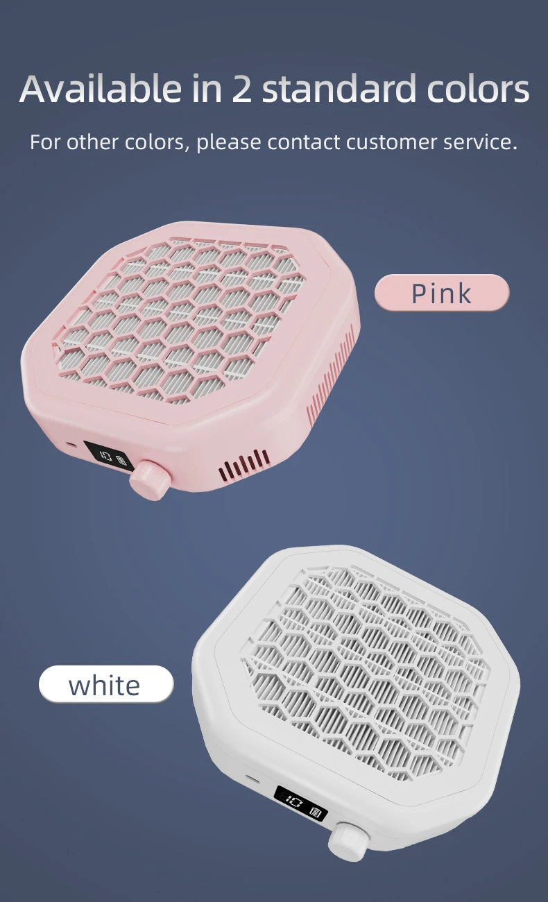 Cordless Rechargeable Nail Dust Collector with Powerful Suction - 16