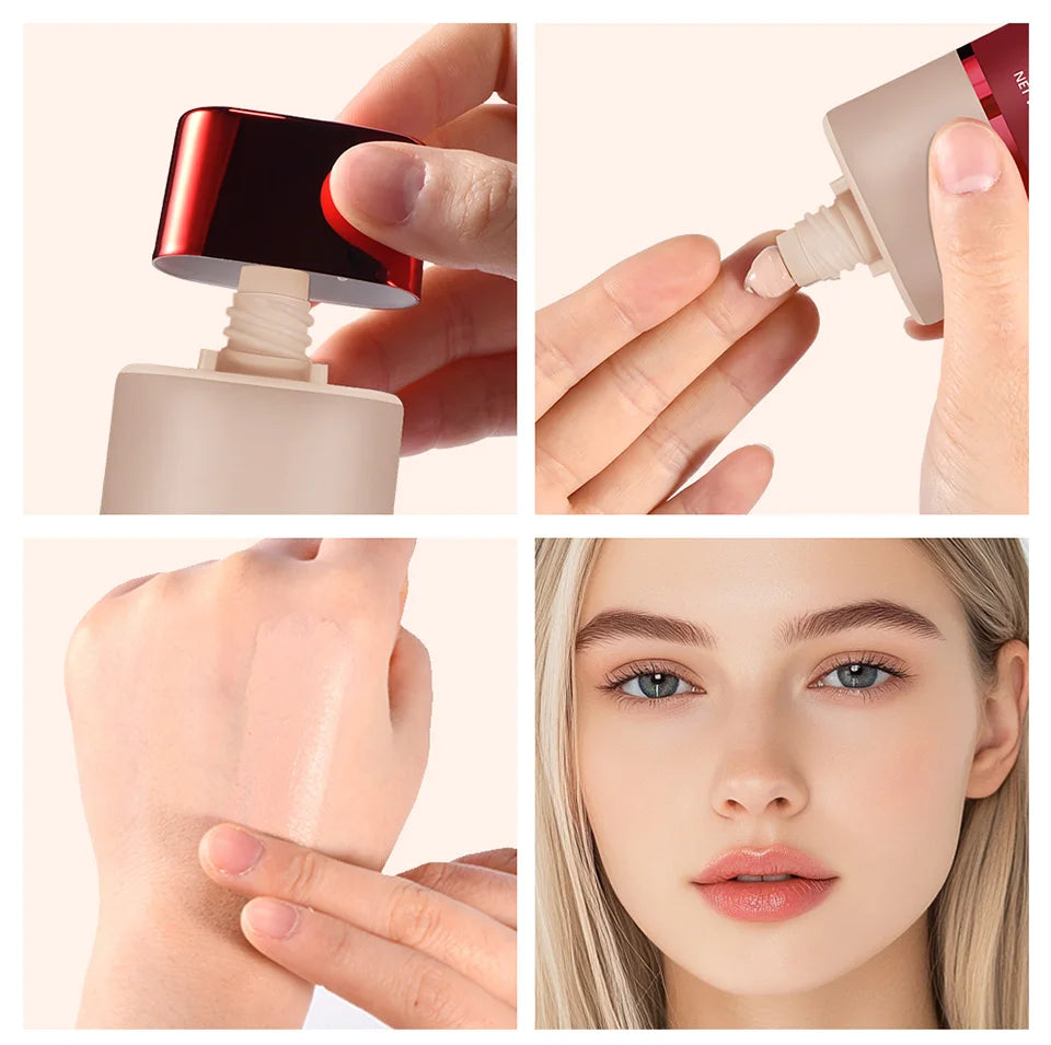 Matte Finish Liquid Foundation Concealer for Natural Skin Coverage - 17