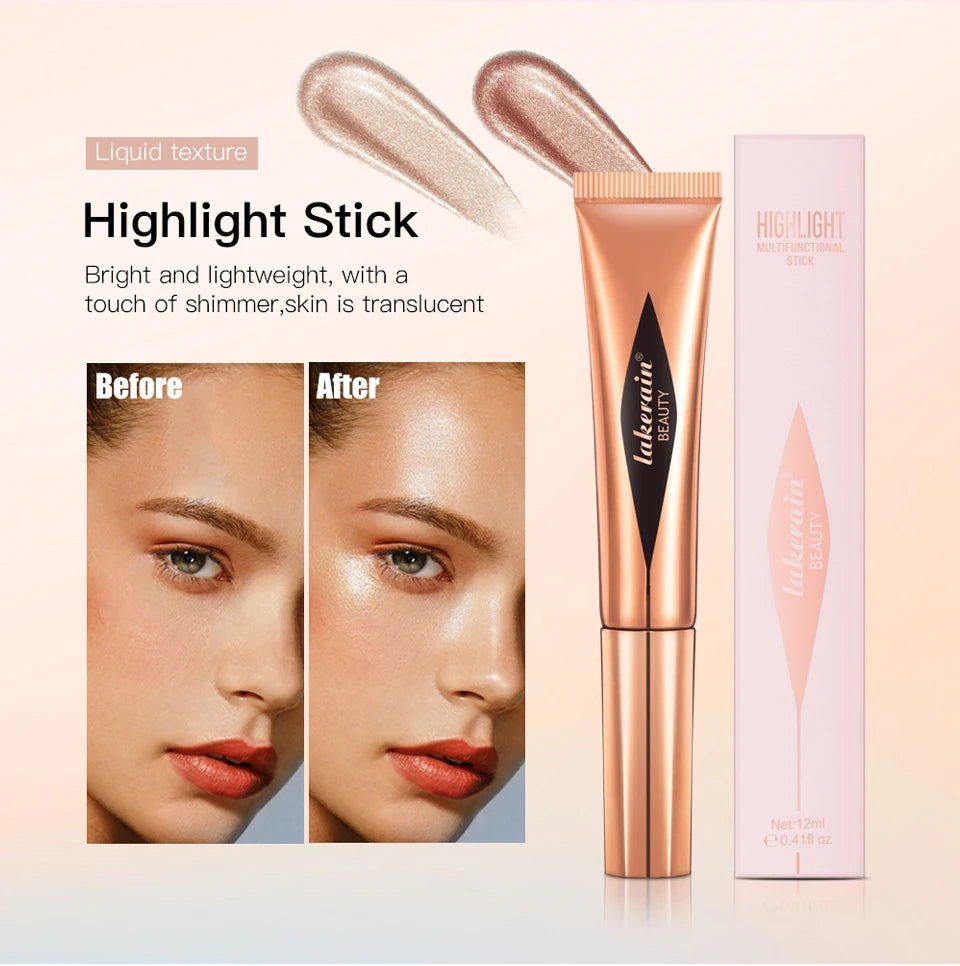 Liquid Face Contouring, Blush, and Highlighter Wand with Cushion Tip