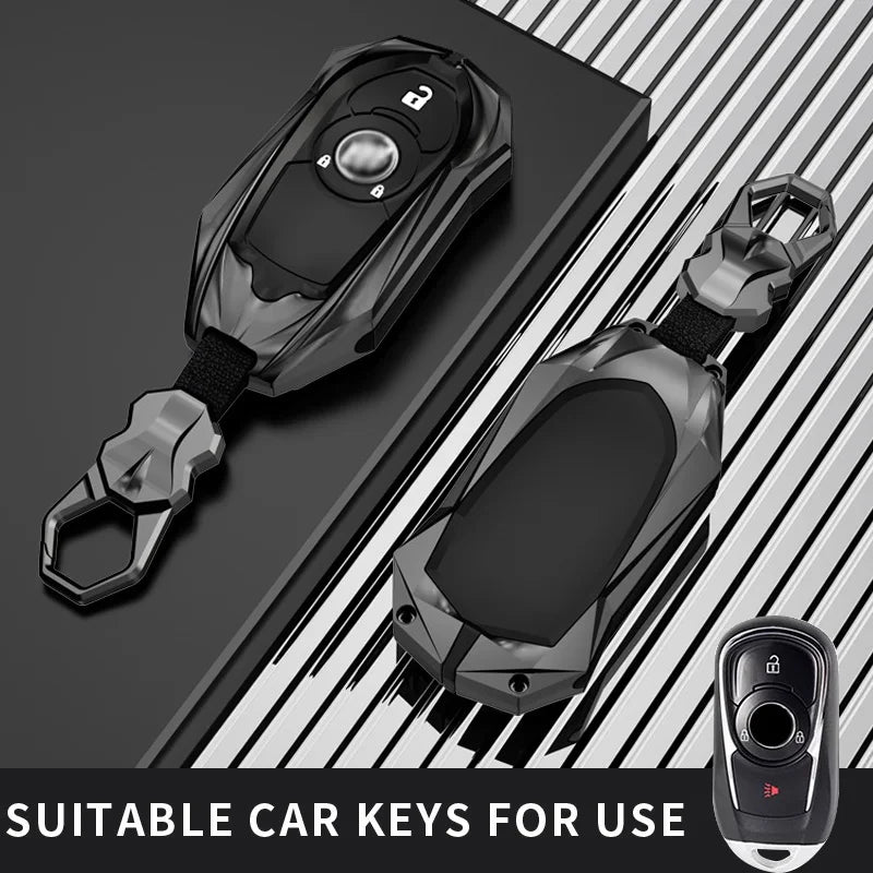 Protective Galvanized Alloy Key Fob Cover for Buick