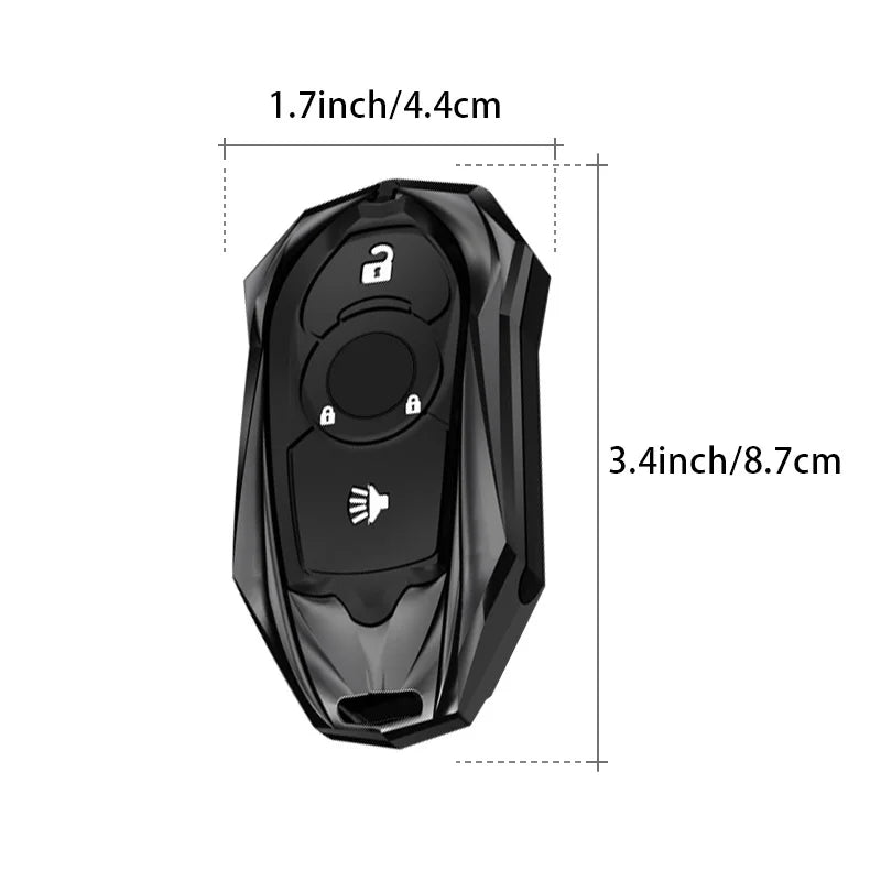 Protective Galvanized Alloy Key Fob Cover for Buick - 6