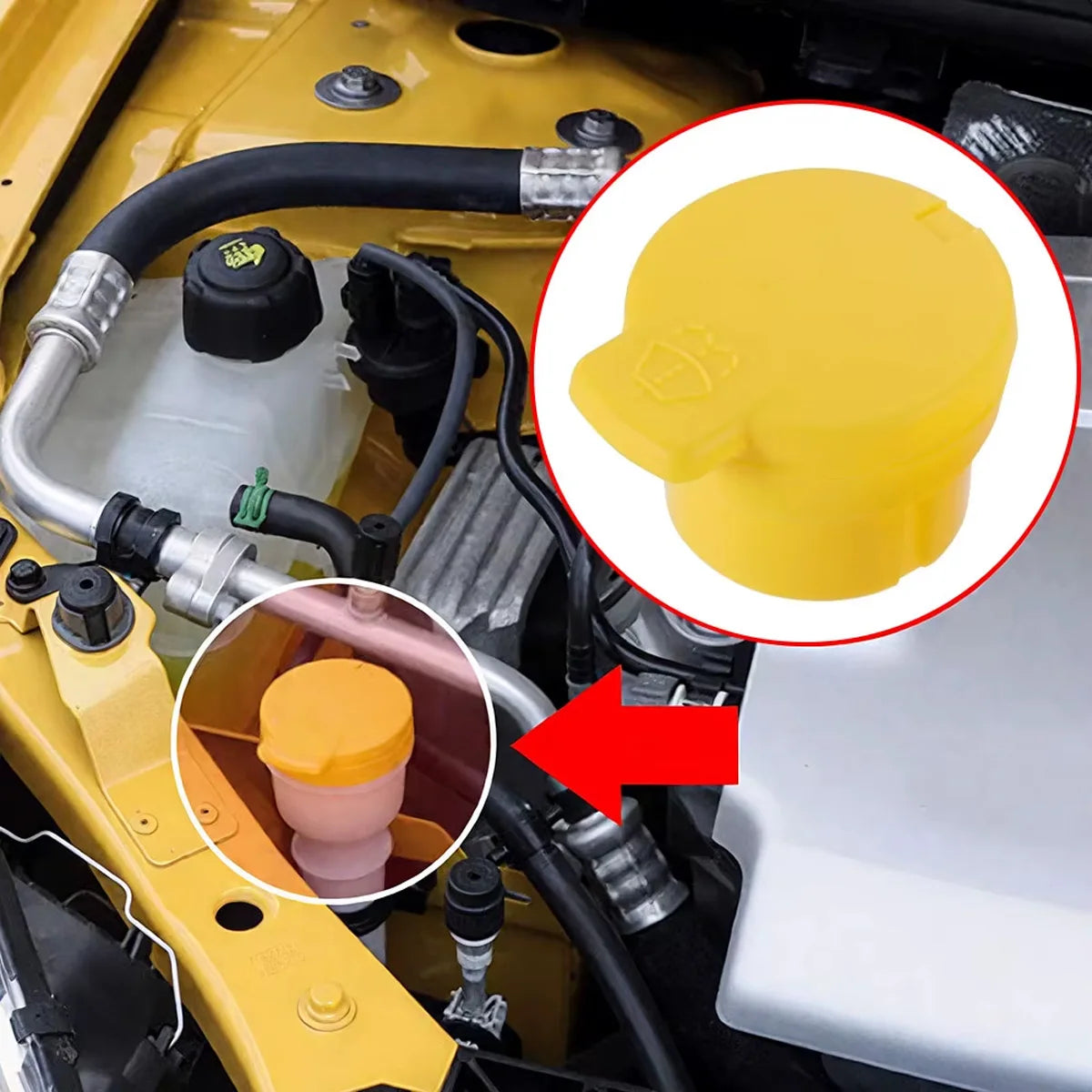 Windshield Washer Fluid Reservoir Cap for Renault - 6