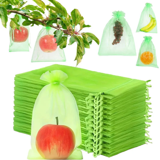 100Pcs Fruit Protection Bags Mesh Garden Barrier for Pest Control