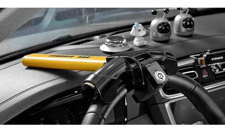 Heavy-Duty Universal Steering Wheel Lock Anti-Theft Security Bar - 17