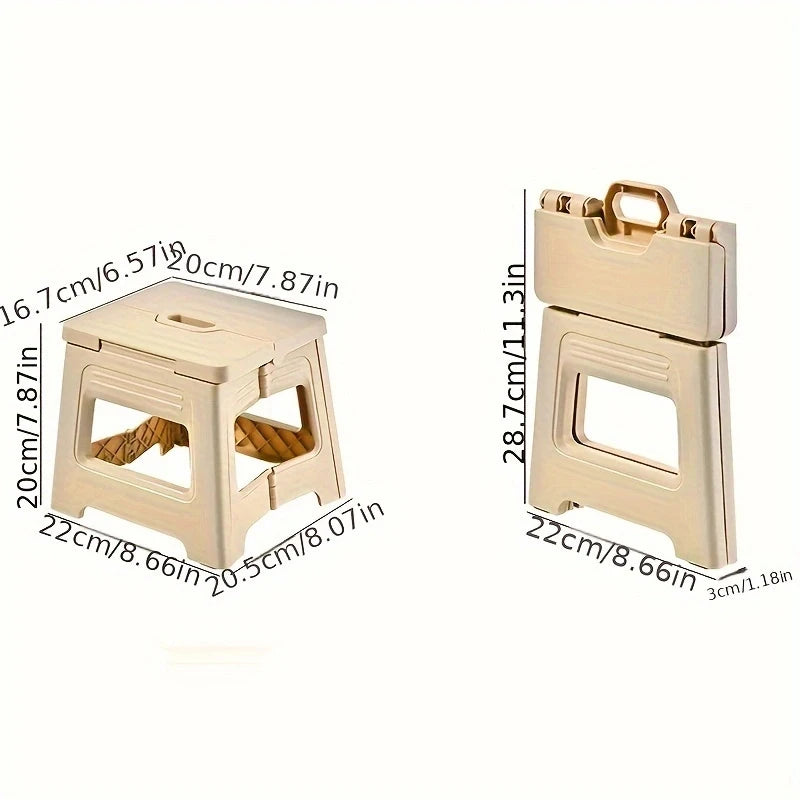 Portable Lightweight Folding Stool for Camping and Home Use - 6