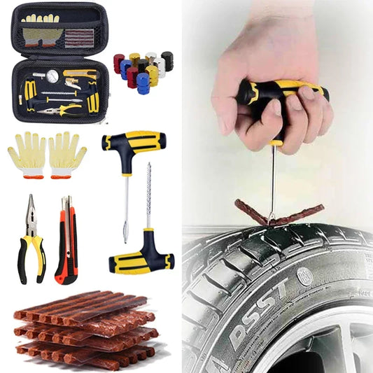 Emergency Car and Motorcycle Tubeless Tire Repair Kit