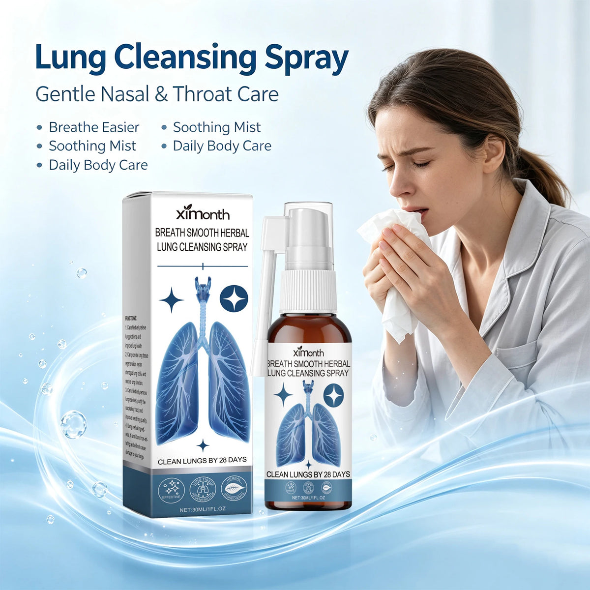 Herbal Lung Cleansing and Throat Refreshing Spray