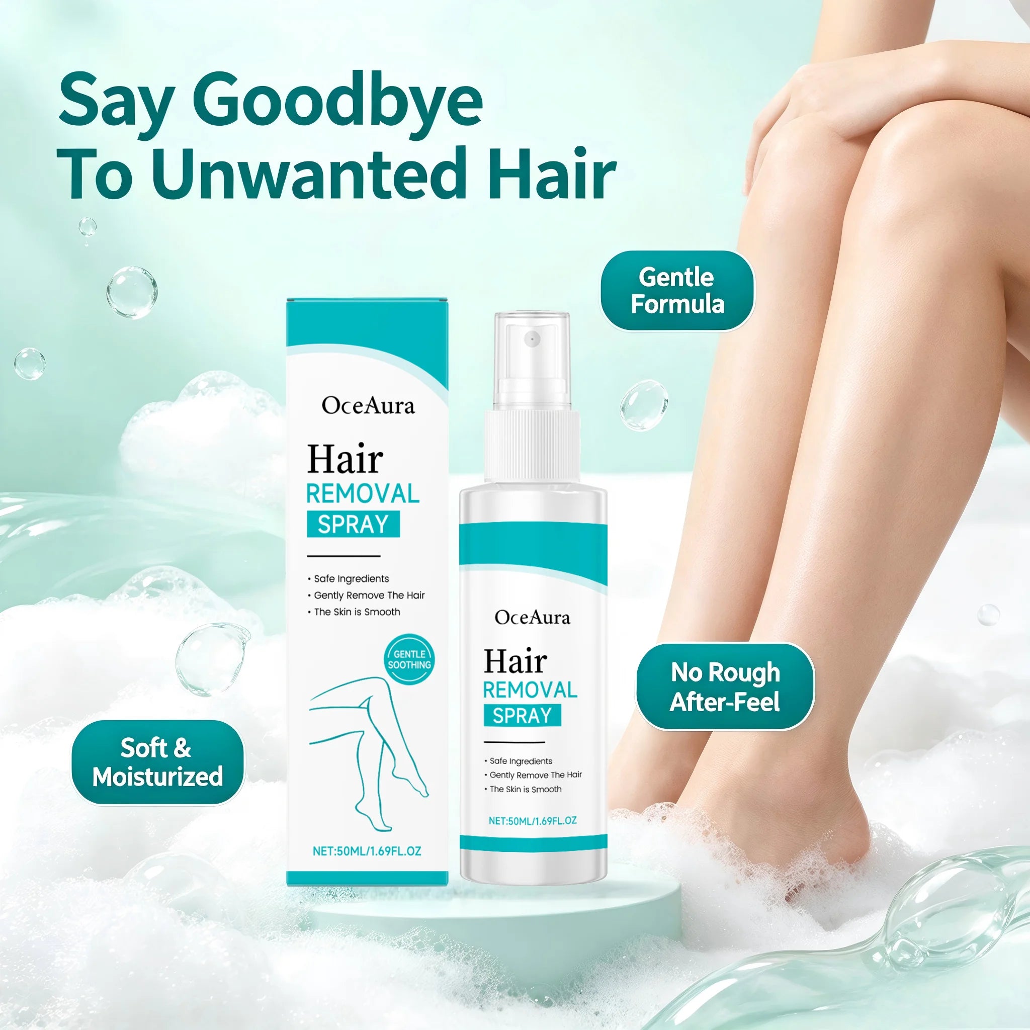 Painless Gentle Hair Removal Spray for Body and Underarms - 5