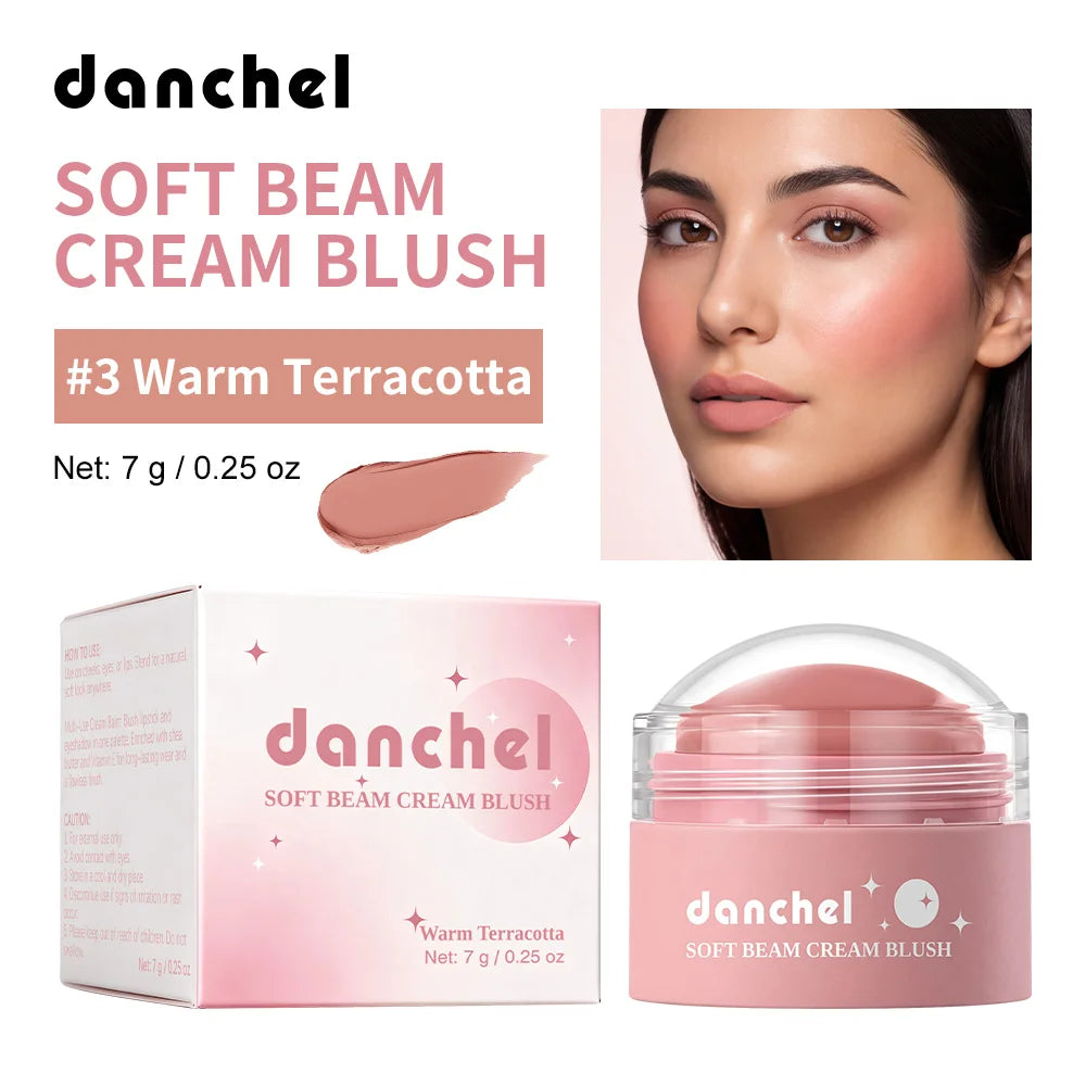 Long-Lasting Multi-Use Soft Cream Blush for Face and Lips - 25