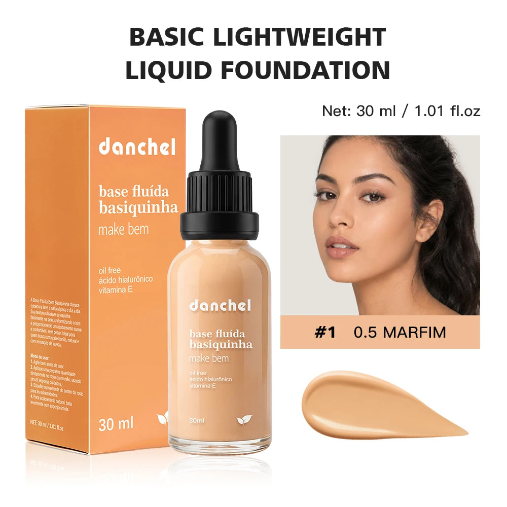 Matte Lightweight Liquid Foundation for Natural Pore-Minimizing Coverage