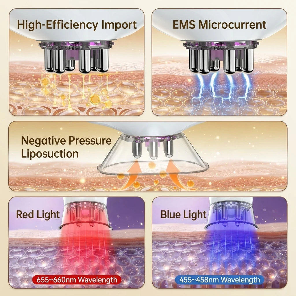 5-in-1 LED Microcurrent Body & Face Sculpting Massage Device - 3