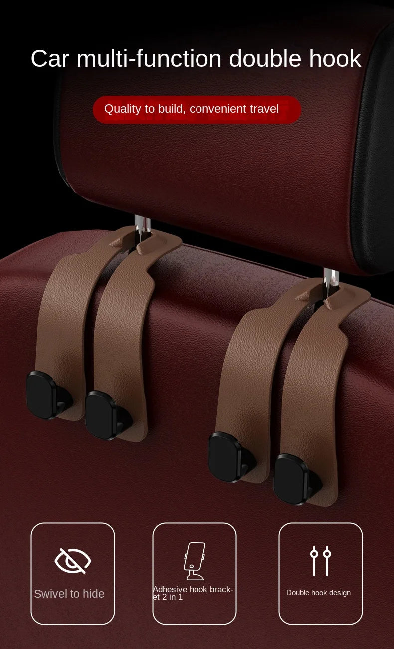 Multifunctional Car Seat Back Storage Hooks