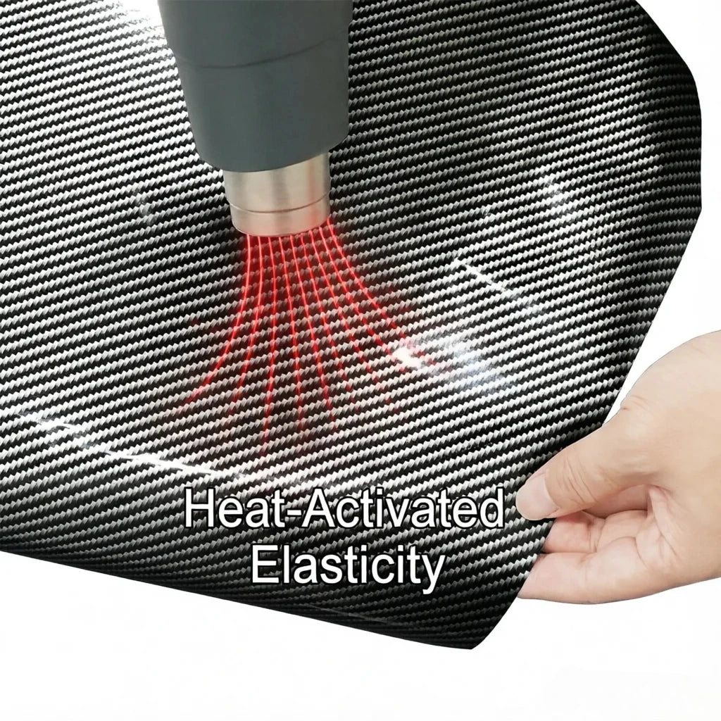 Glossy Carbon Fiber Vinyl Wrap for Car Exterior and Interior - 3
