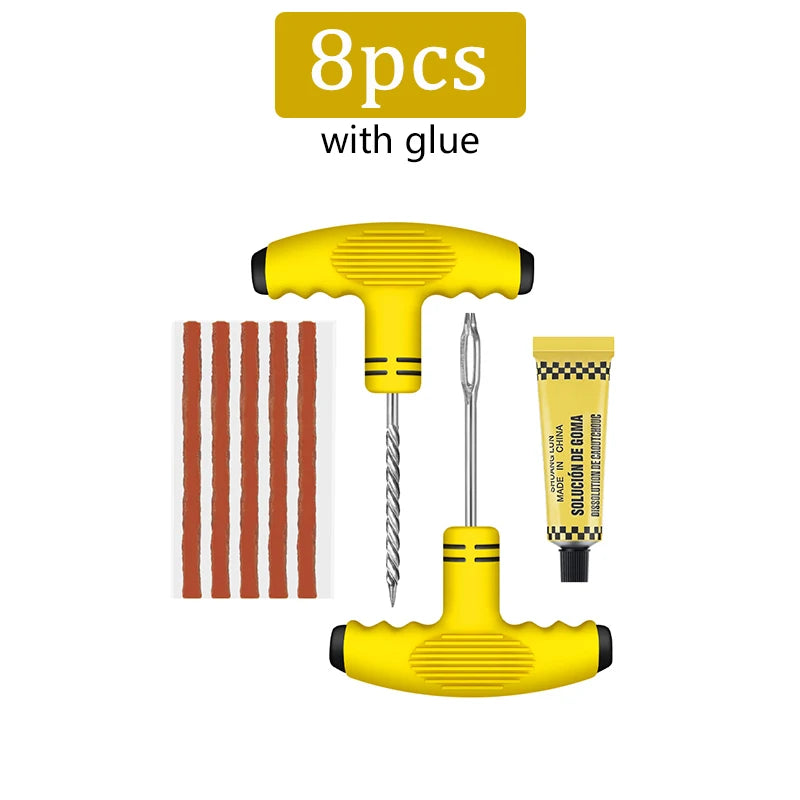 Emergency Car and Motorcycle Tubeless Tire Repair Kit - 13