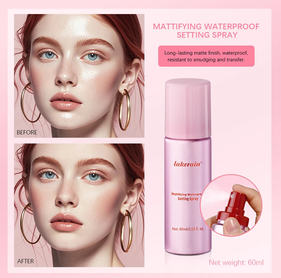 Long-Lasting Matte Waterproof Makeup Setting Spray - 8