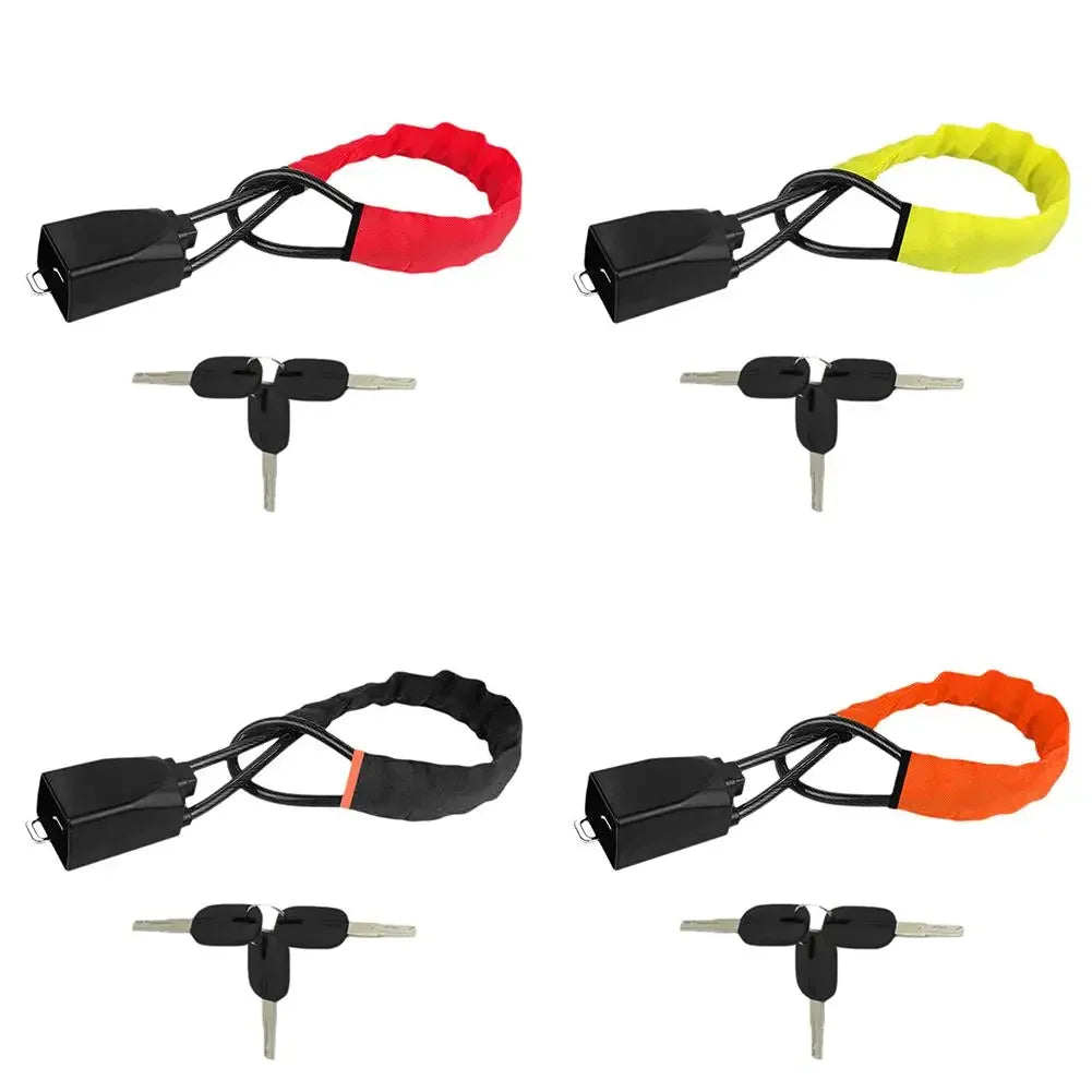Anti-Theft Braided Steel Steering Wheel and Seat Belt Lock