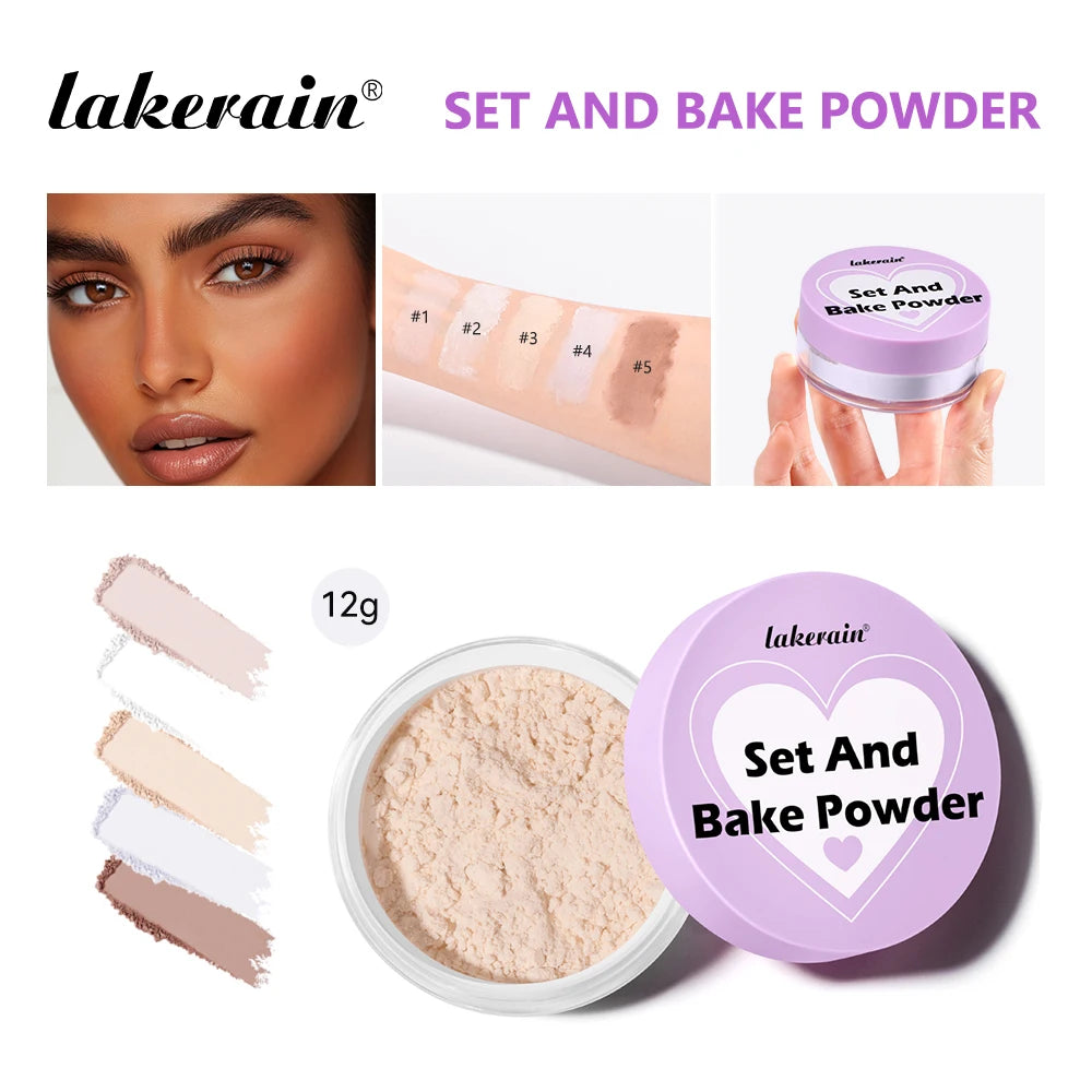Matte Finish Oil-Control Loose Setting and Baking Powder