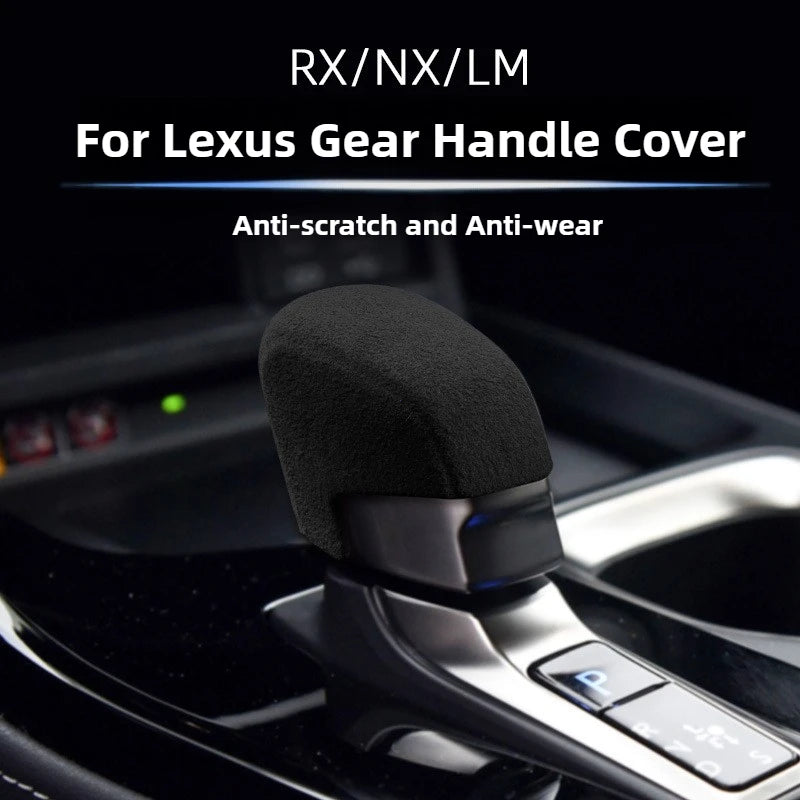 Suede Gear Shift Knob Cover for Lexus NX RX LM - 1