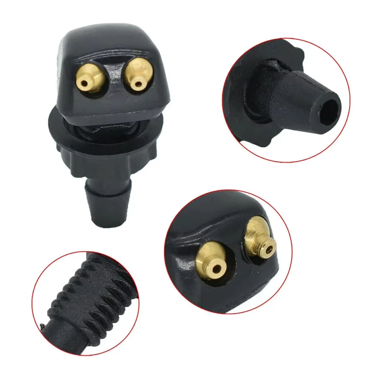Adjustable Dual Hole Car Windshield Washer Nozzle Sprayer