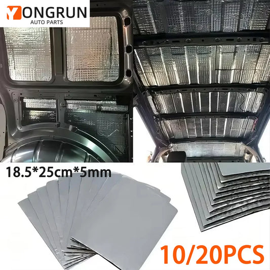 Car Sound Deadener Heat Insulation Mat Foil Soundproof Cotton Pad