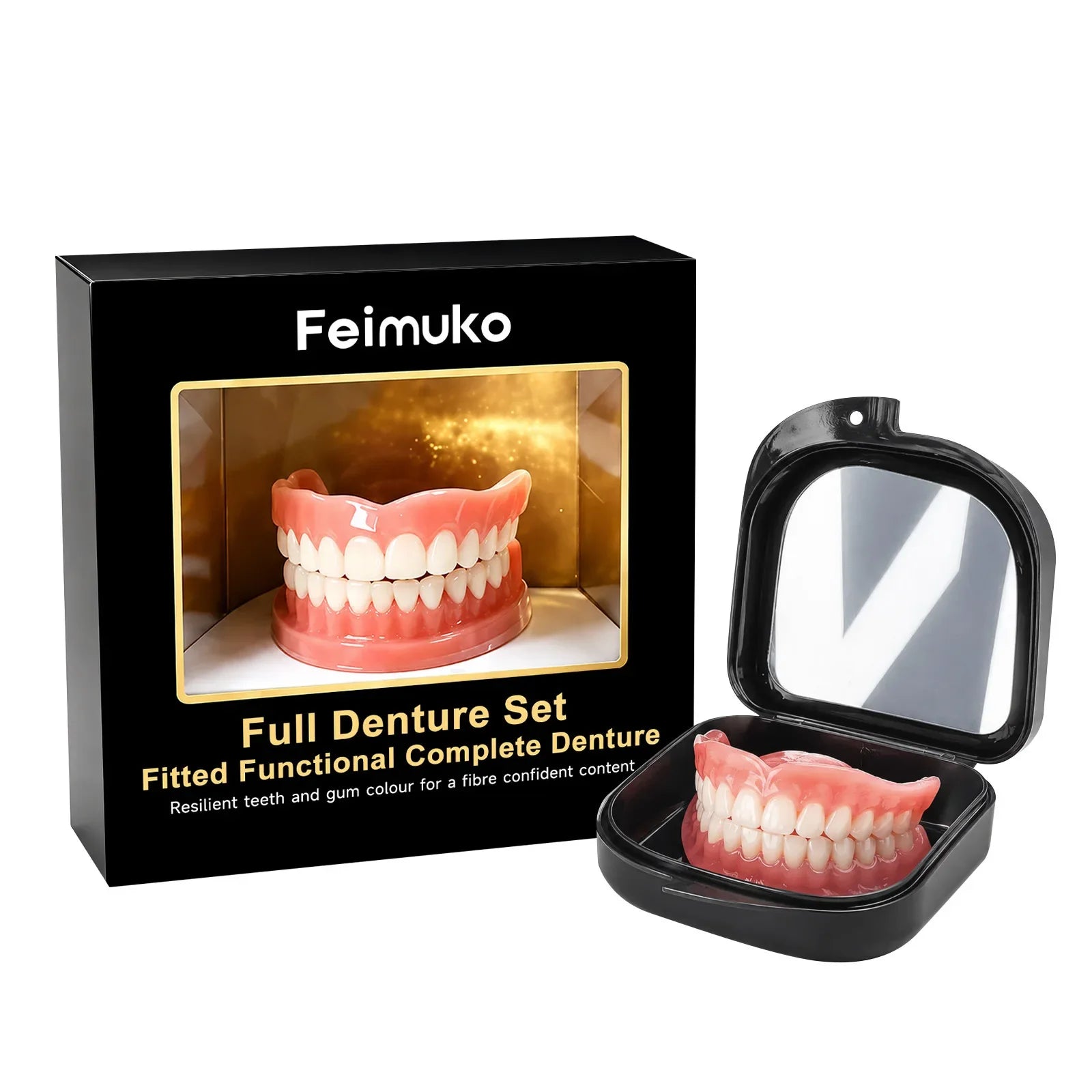 Comfort Fit Silicone Denture Set for Natural Looking Smile - 14