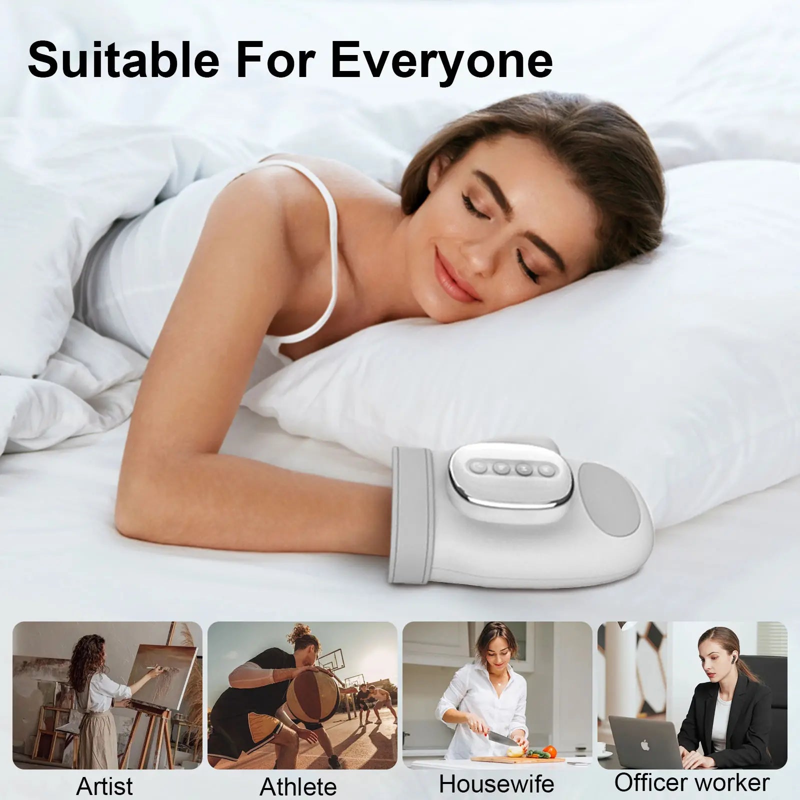 Electric Hand and Wrist Massager with Heat and Compression - 4
