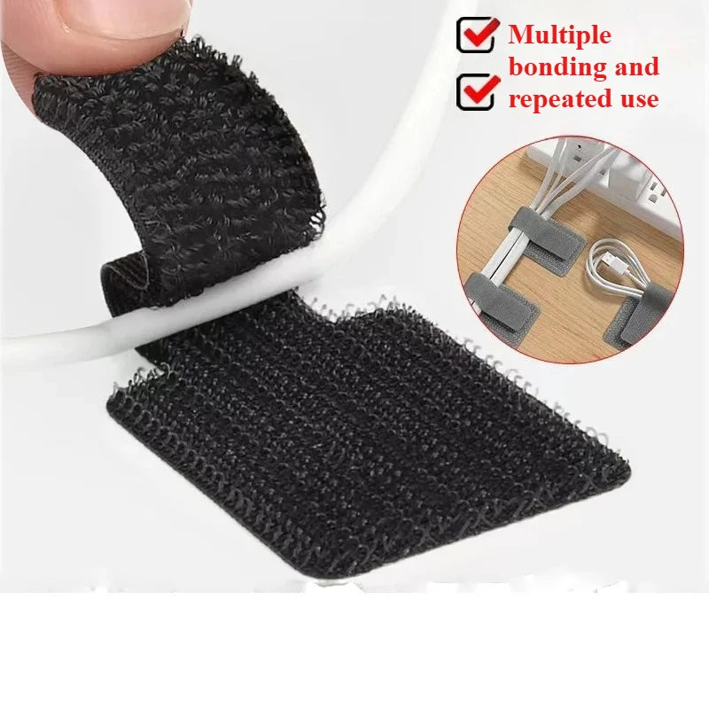 Self-Adhesive Adjustable Cable Management Straps