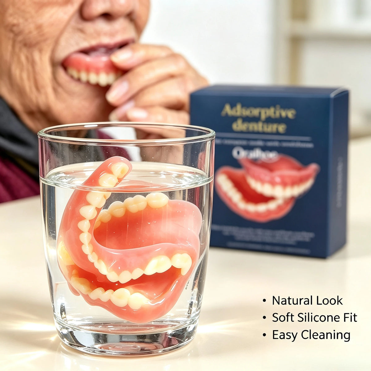Comfort Fit Silicone Denture Set for Natural Smile