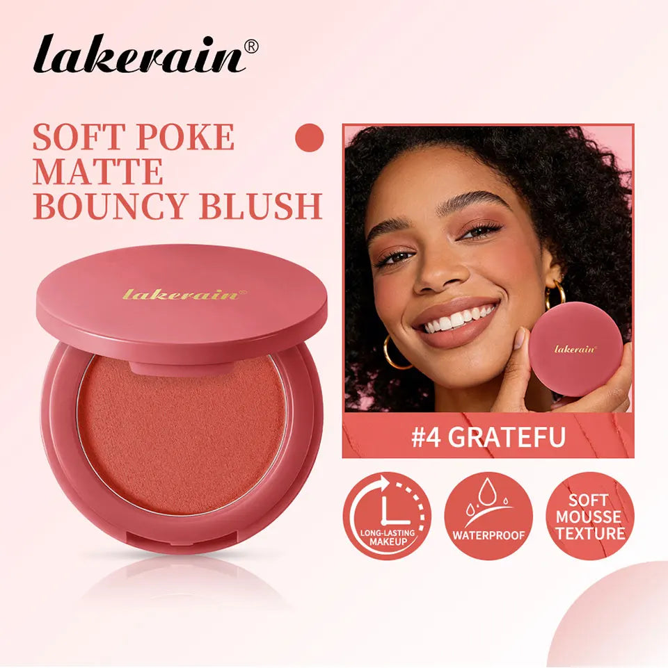 Matte Cream-to-Powder Bouncy Blush for Natural Flush