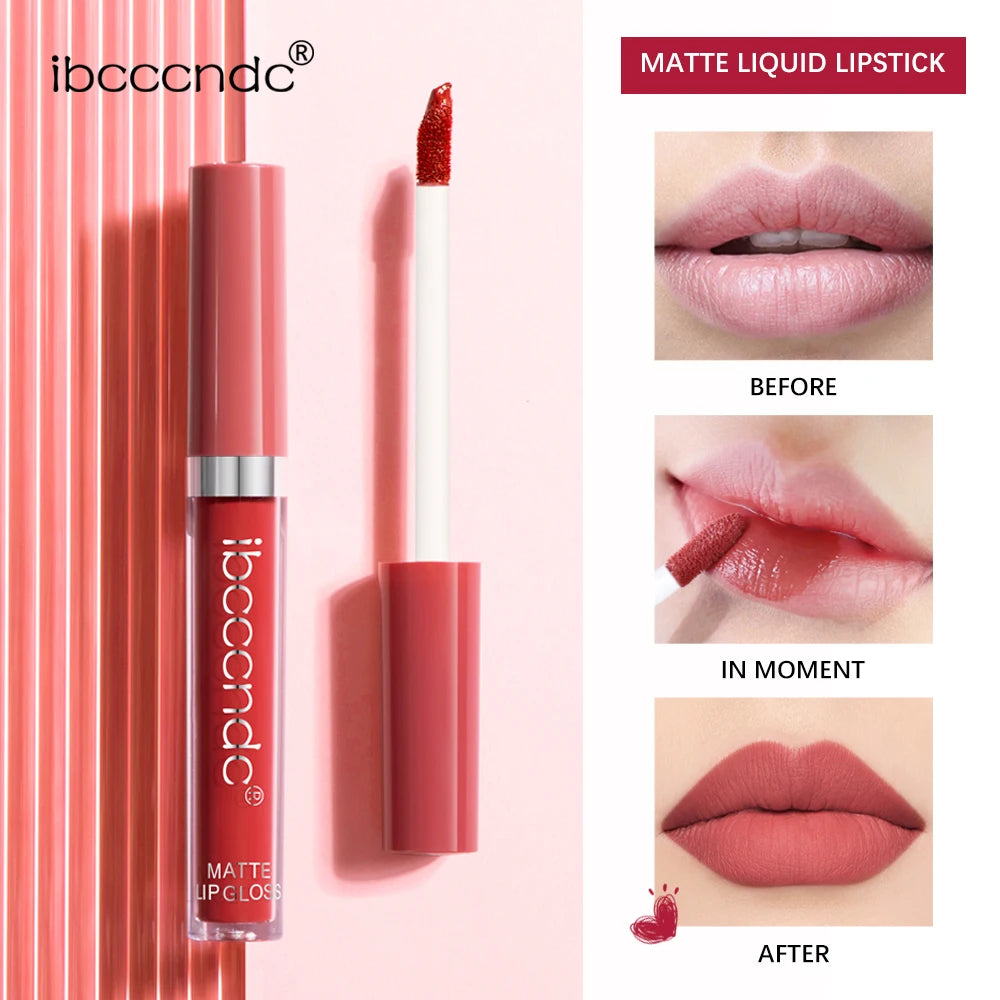 Waterproof Matte Liquid Lipstick Long-Lasting Lip Gloss - 2