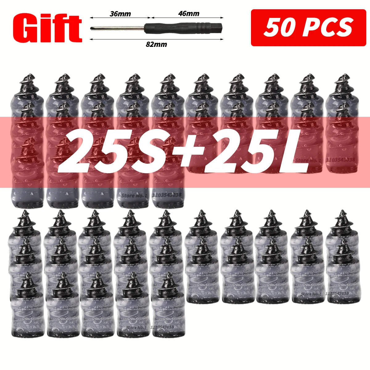 Universal Vacuum Tire Puncture Repair Rubber Nails