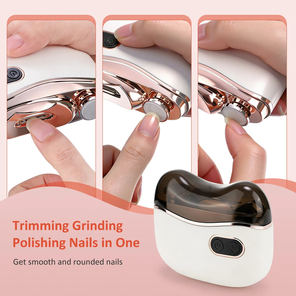 Automatic Electric Nail Clipper with LED Light for All Ages