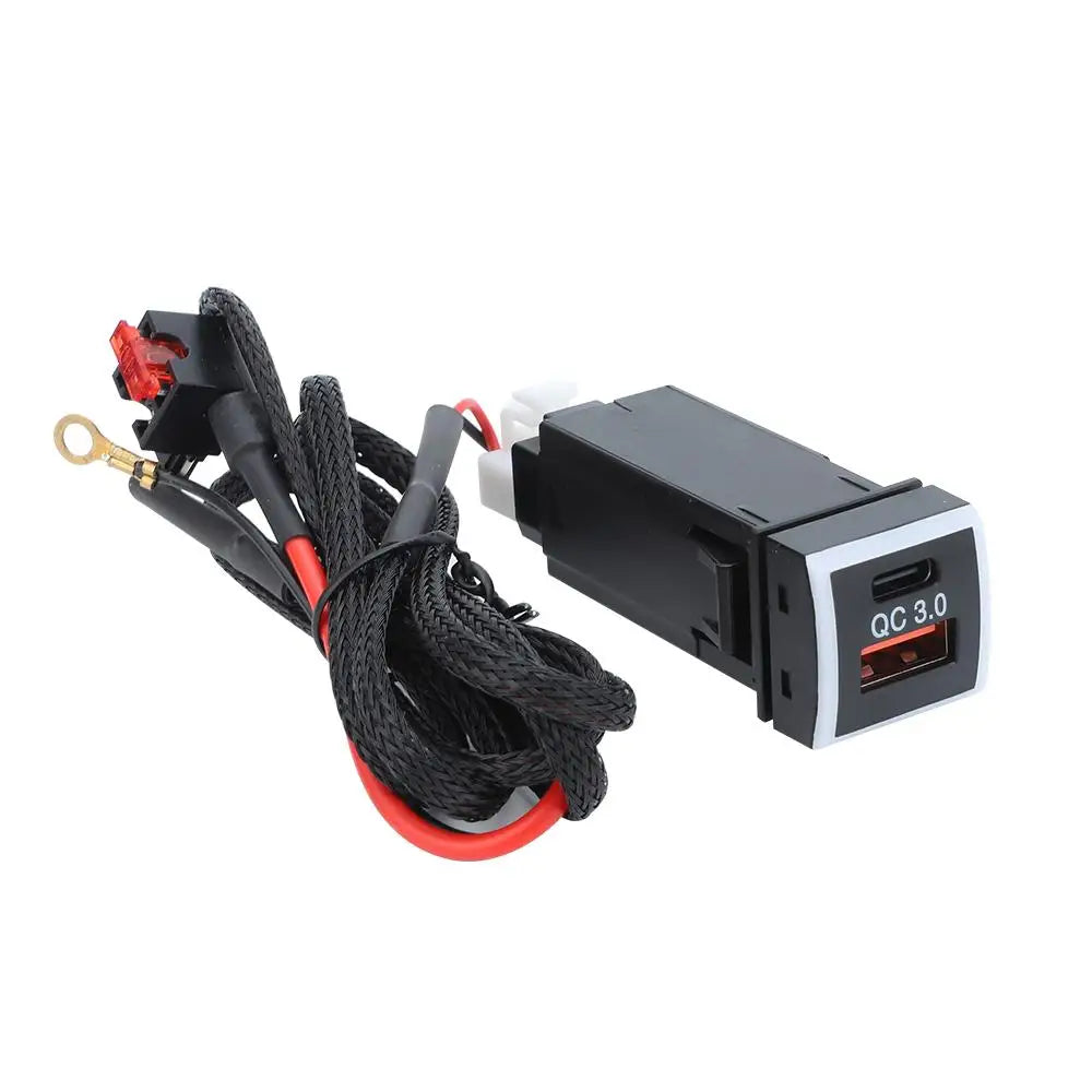 Dual Port Fast Car Charger for Toyota