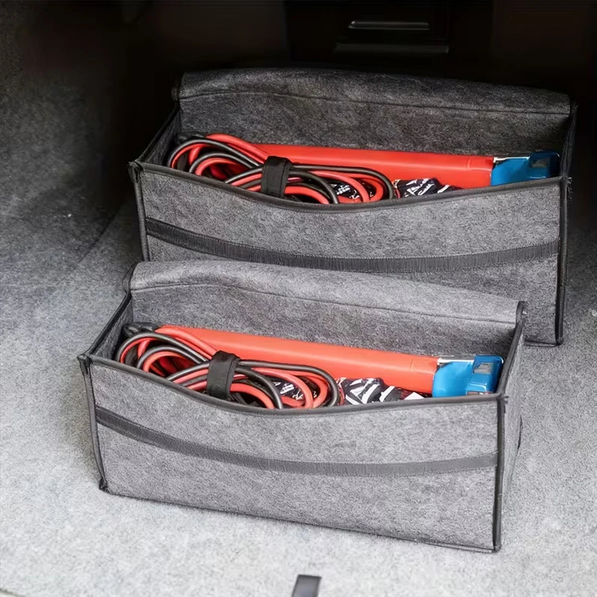 Collapsible Felt Car Trunk Organizer Storage Bag
