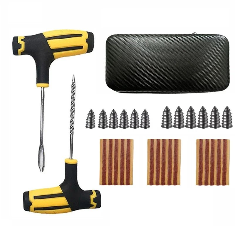 Emergency Universal Car and Motorcycle Tire Repair Kit - 10