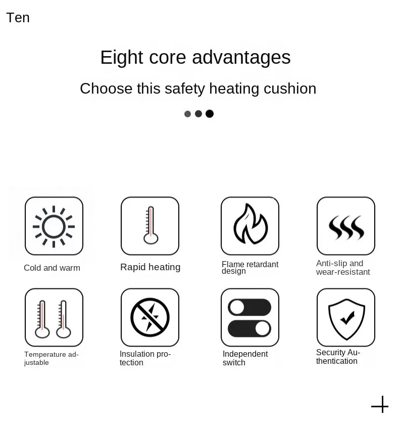 12V Heated Car Seat Cushion for Winter Comfort