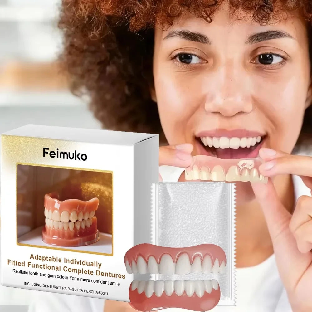 Custom Fit Cosmetic Denture and Reline Kit for Confident Smile