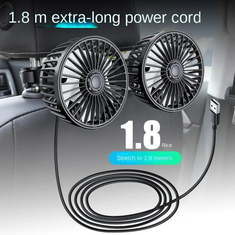 Adjustable USB Powered Car Backseat Cooling Fan