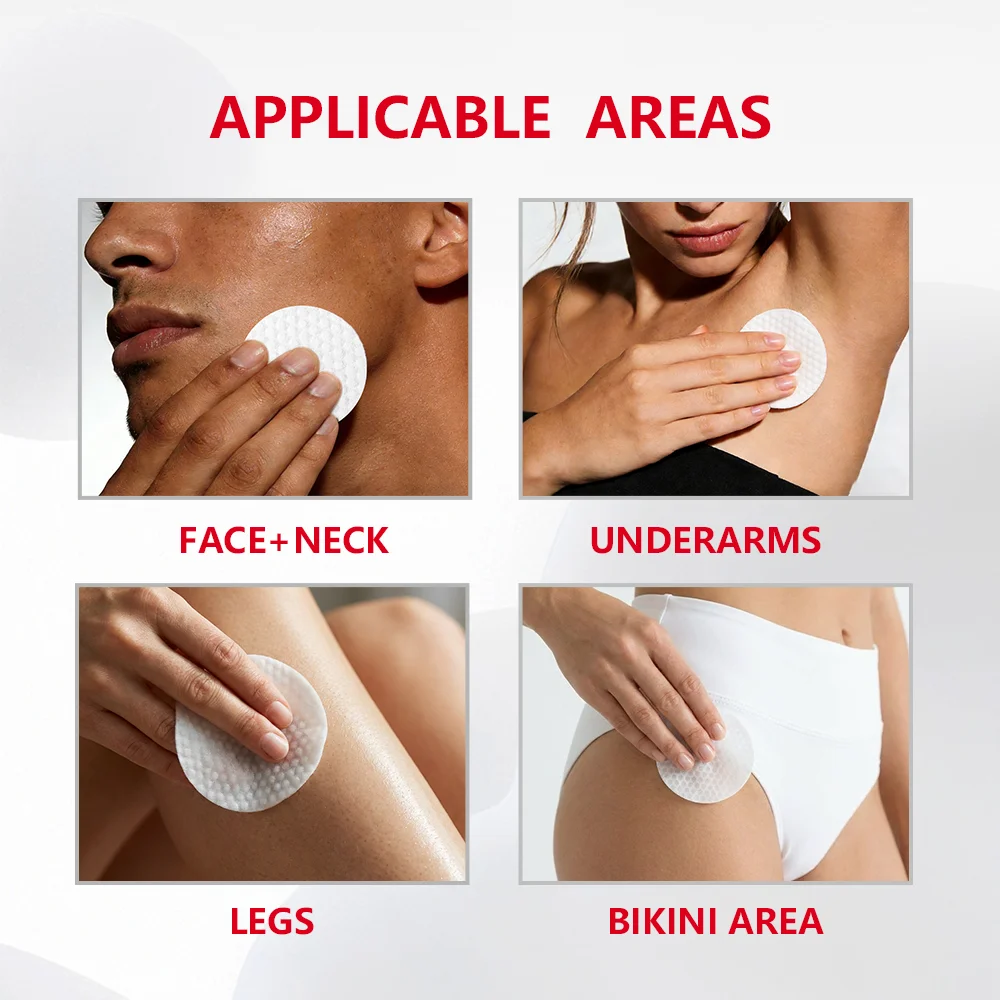 Exfoliating Ingrown Hair Treatment Pads for Razor Bumps - 4