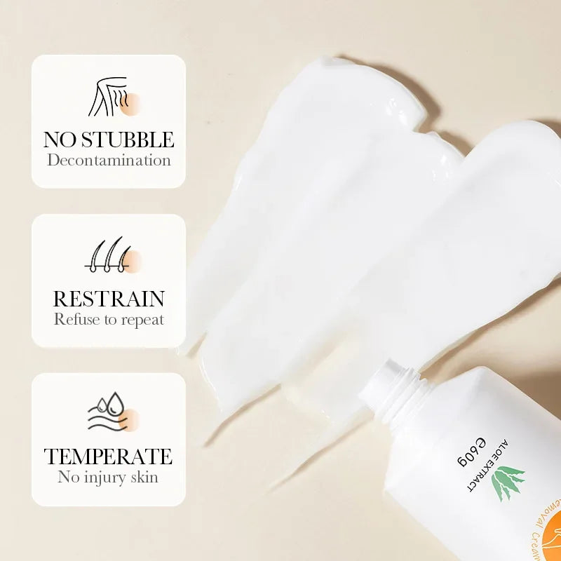Painless Aloe Vera Hair Removal Cream for Full Body - 17