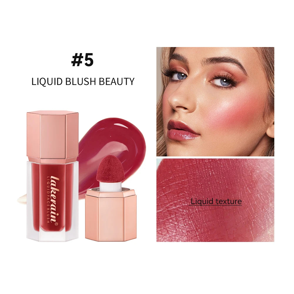 Waterproof Matte Liquid Blush with Mushroom Brush - 22