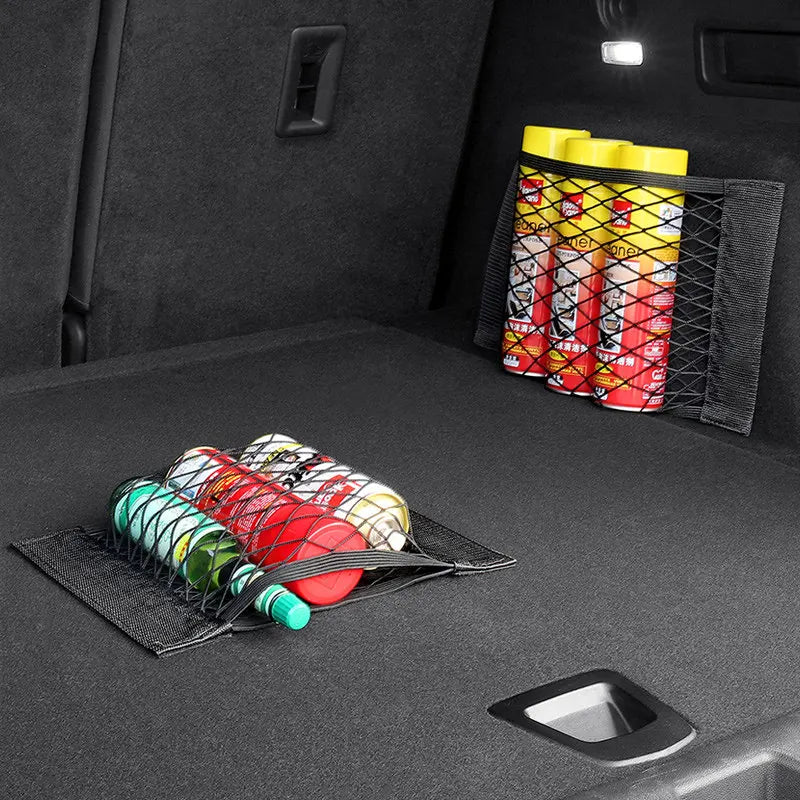 Universal Car Trunk Organizer Net Elastic Mesh Storage Bag
