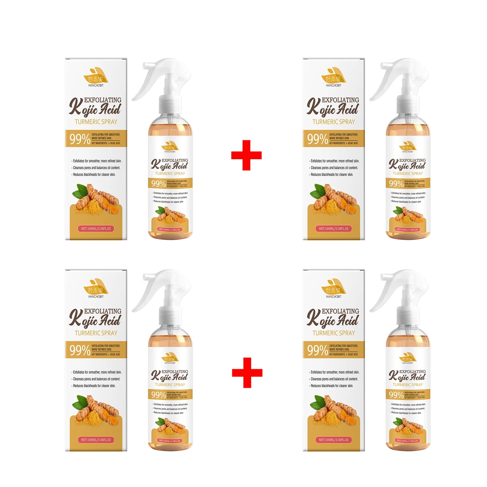 Kojic Acid Turmeric Exfoliating Facial Spray - 13